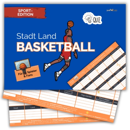 Stadt Land Basketball by snaPmee - Geschenk für Spieler