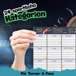 Fotospiel Stadt Land Turnen by snaPmee - Geschenk für Spieler, Trainer & Fans - Quiz Spiel Kunstturnen, Gerätturnen, Gymnastik & Co - 50 Blatt Din-A4