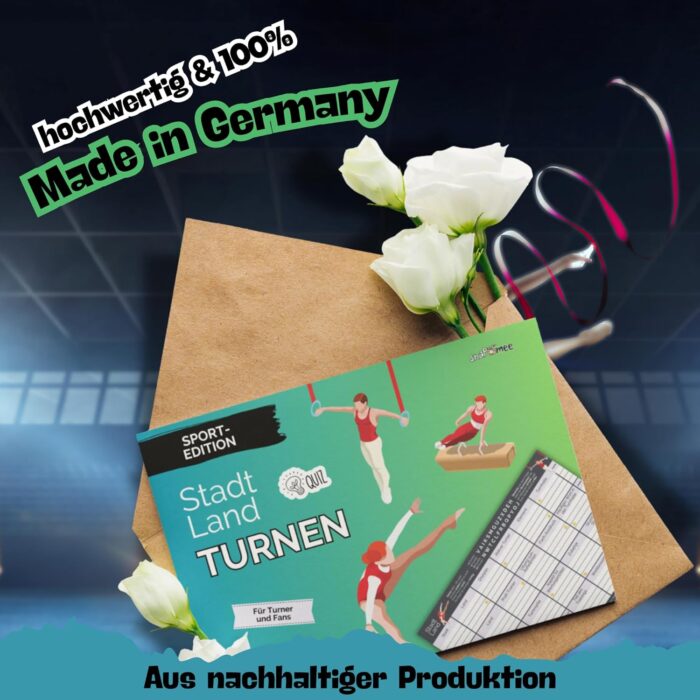 Fotospiel Stadt Land Turnen by snaPmee - Geschenk für Spieler, Trainer & Fans - Quiz Spiel Kunstturnen, Gerätturnen, Gymnastik & Co - 50 Blatt Din-A4