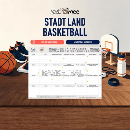 Stadt Land Basketball als PDF zum Sofort-Download