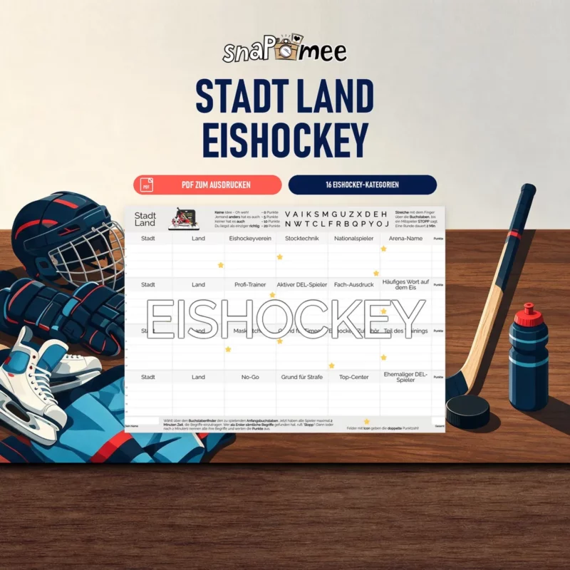 Stadt Land Eishockey als PDF zum Sofort-Download