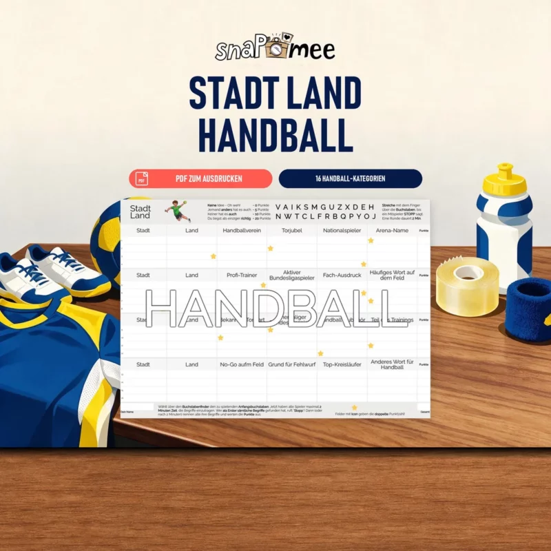 Stadt Land Handball als PDF zum Sofort-Download