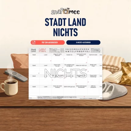 Stadt Land Nichts als PDF zum Sofort-Download
