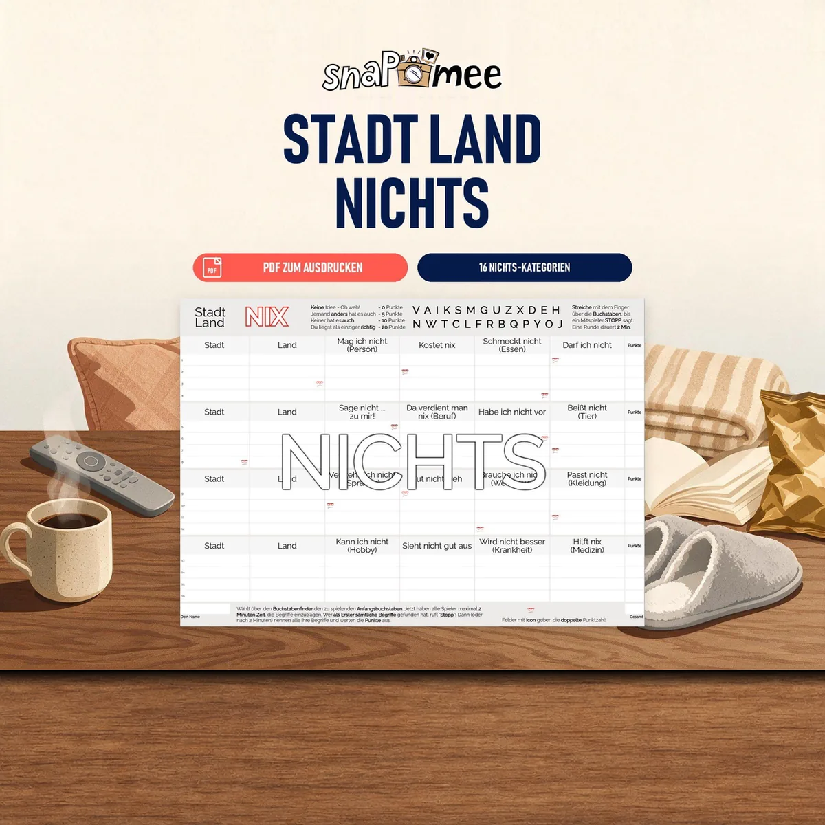 Stadt Land Nichts Sofort-Download Stadt Land Nichts als PDF zum Sofort-Download