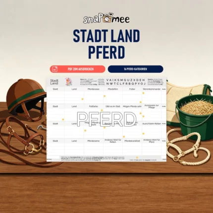 Stadt Land Pferd als PDF zum Sofort-Download