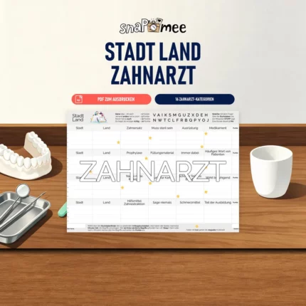 Stadt Land Zahnarzt als PDF zum Sofort-Download