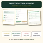 Inhalt der Schatzsuche-PDF – 20 A4-Seiten mit Rätselkarten, Routen, Tipps und Urkunden