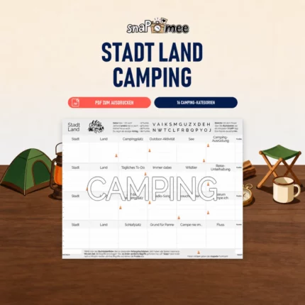Stadt Land Camping als PDF zum Sofort-Download