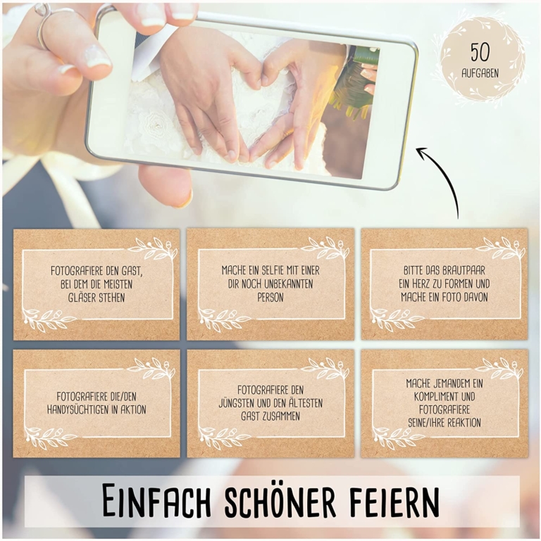 Fotospiel Hochzeit Kraftpapier SnaPmee Shop